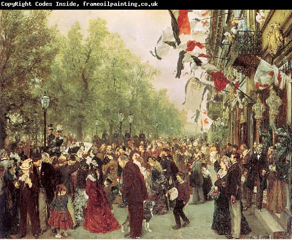Adolph von Menzel William I Departs for the Front, July 31, 1870